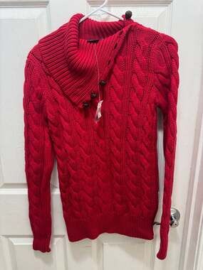 Lauren Ralph Lauren Red cable knit Sweater-Blue label